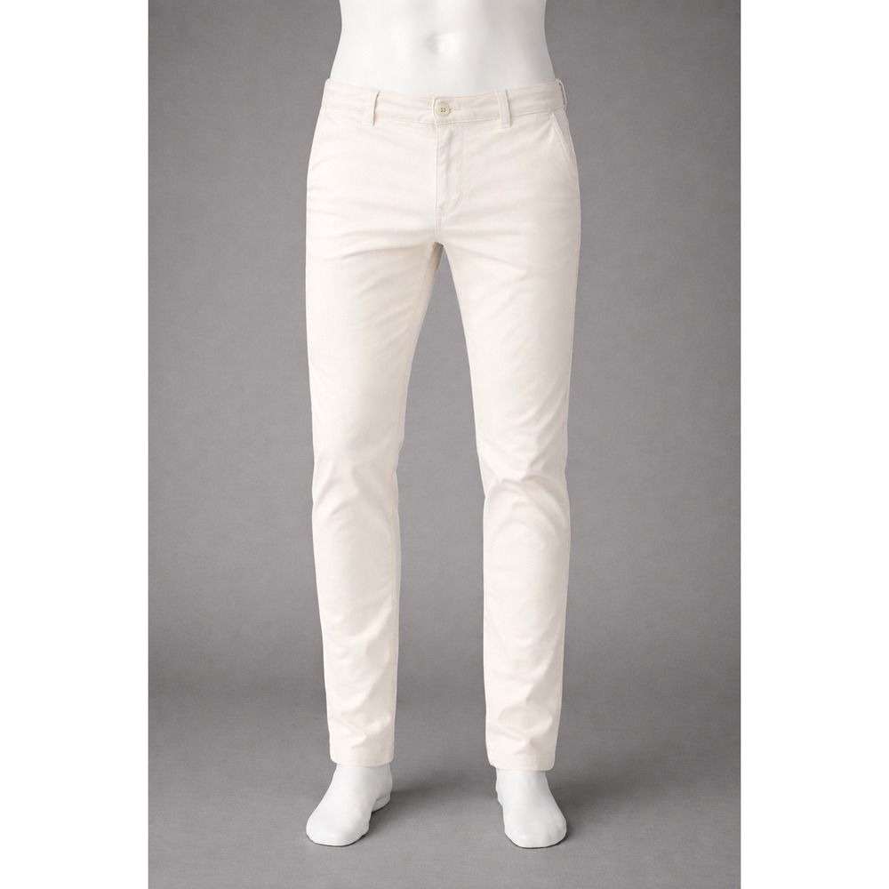 J.Crew 484 Slim Fit Chino Pants Mens 30x30 Off-White Sun Faded Cotton 48447 SP14